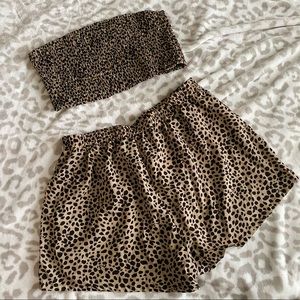 🖤 SHEIN LEOPARD PRINT 2 PIECE SET 🖤